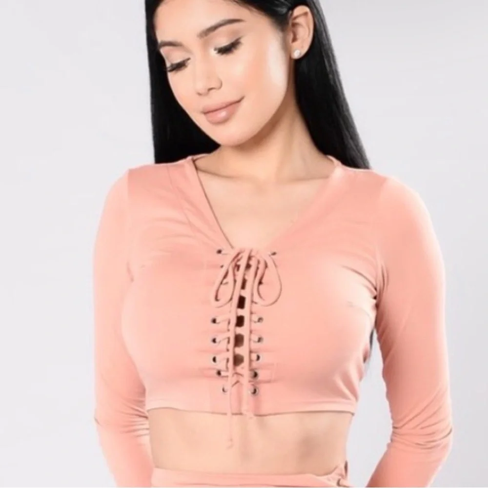 3 for $25 ⋆ fashion nova ⋆ lace up top
